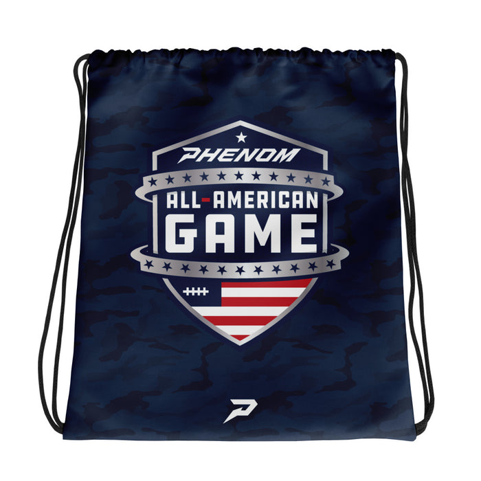Phenom All-American Game Staff Navy Camo Drawstring Bag