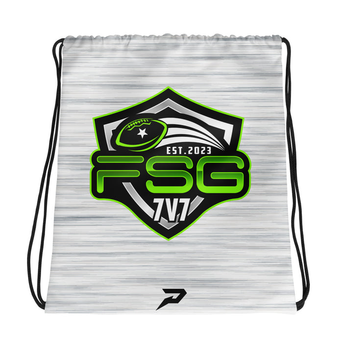 FSG White Drawstring Bag