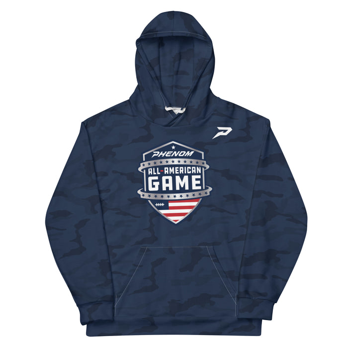 Phenom All-American Game Staff Navy Camo Unisex Hoodie