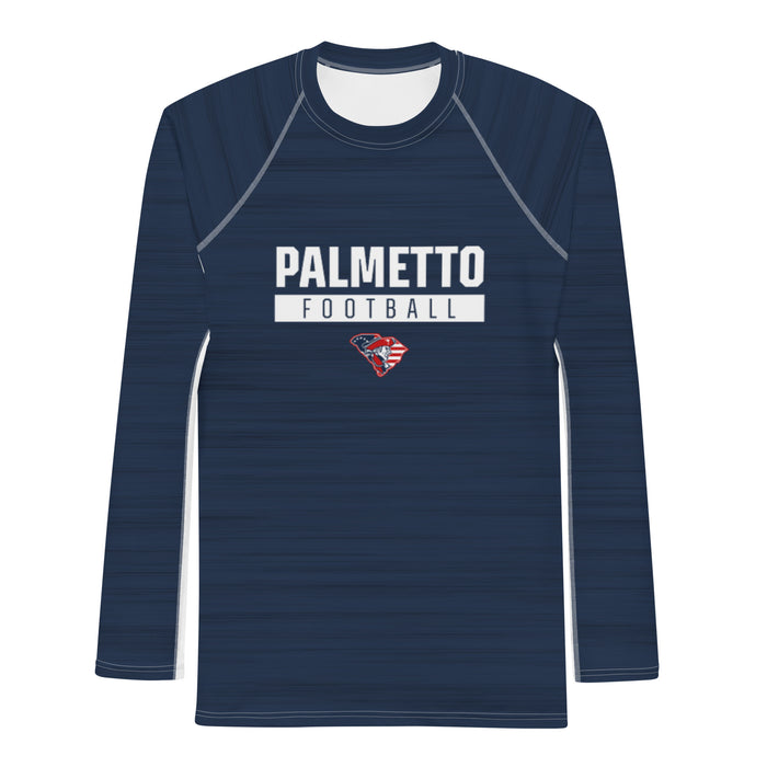 Palmetto Football Navy LS Compression Shirt