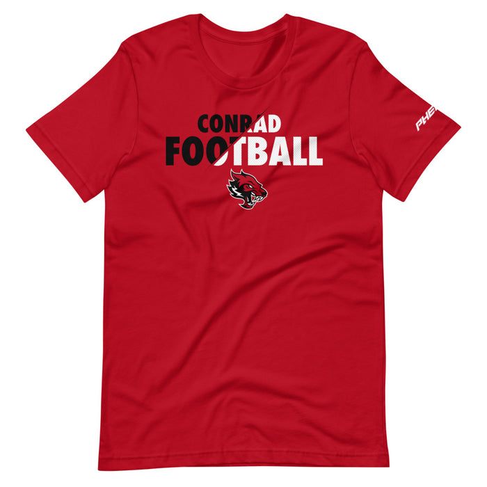 Conrad Football Logo Tee - Red