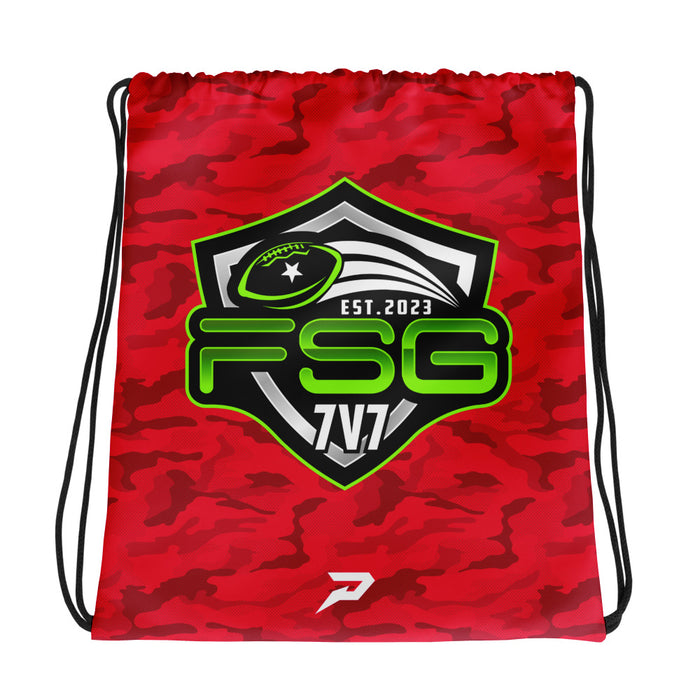 FSG Red Camo Drawstring Bag