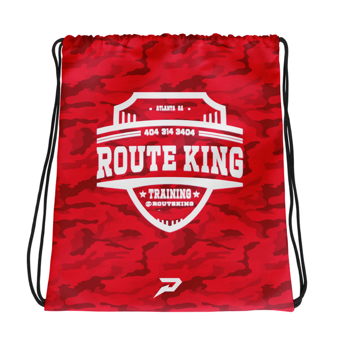 RouteKing Training Red Camo Drawstring Bag