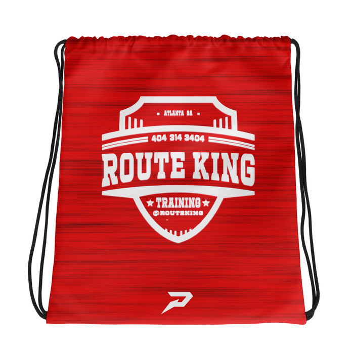 RouteKing Training Red Camo Drawstring Bag