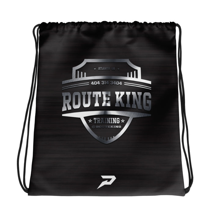 RouteKing Training Black Drawstring Bag