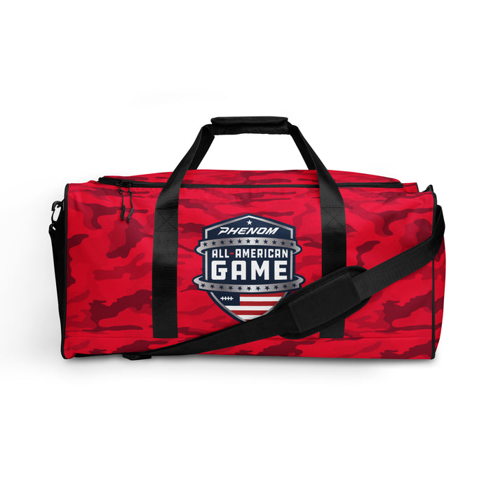 Phenom All-American Game Fans Red Camo Duffle Bag