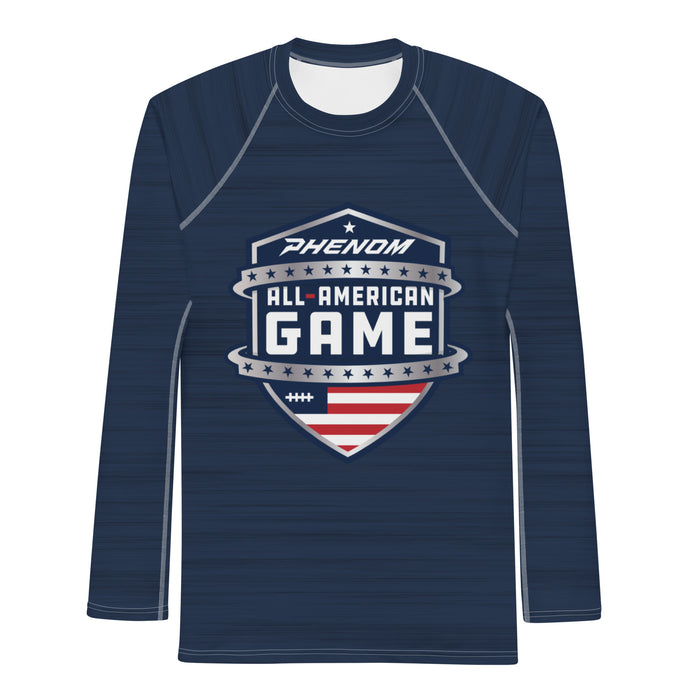 Phenom All-American Game Staff Navy LS Compression Shirt