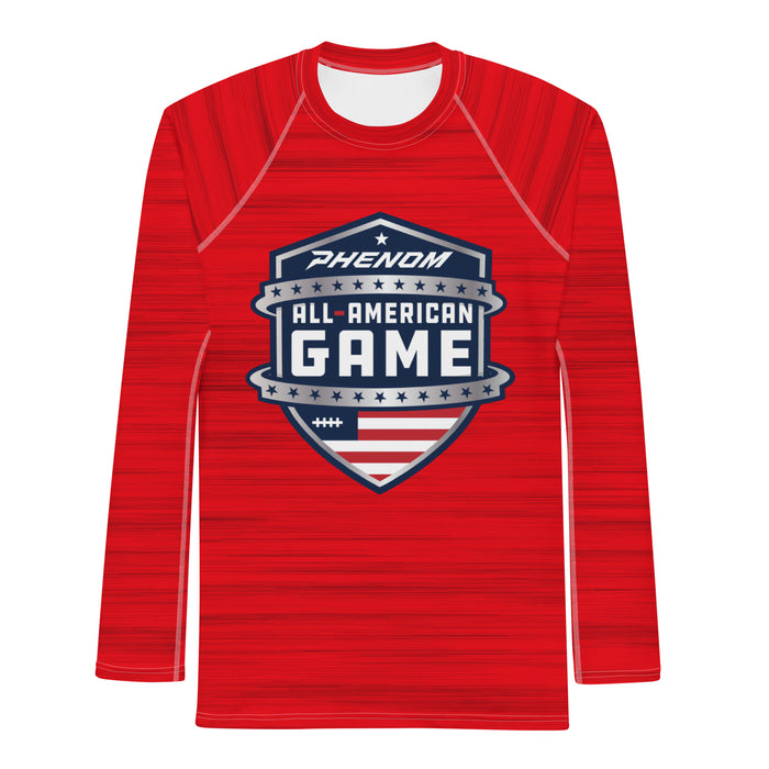 Phenom All-American Game Fans Red LS Compression Shirt