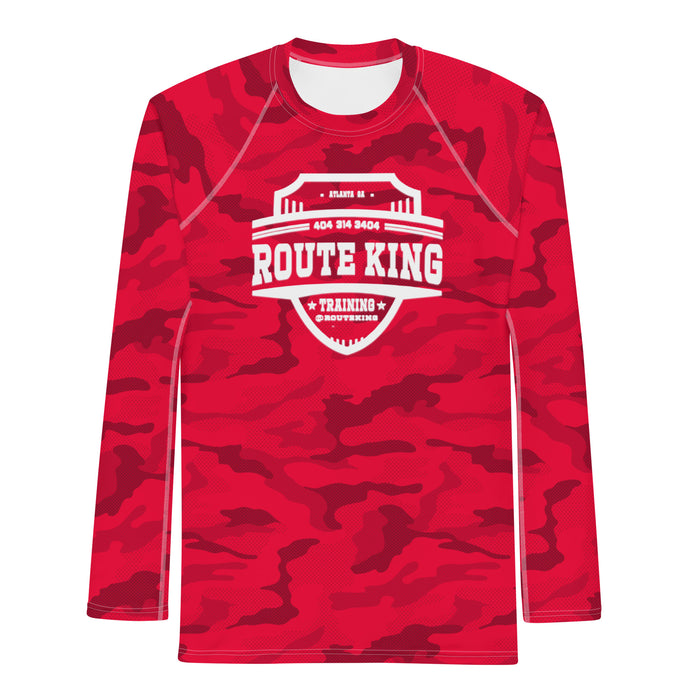 RouteKing Training Red Camo LS Compression Shirt