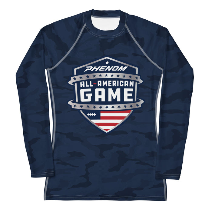 Phenom All-American Game Staff Women's Navy Camo LS Compression Shirt