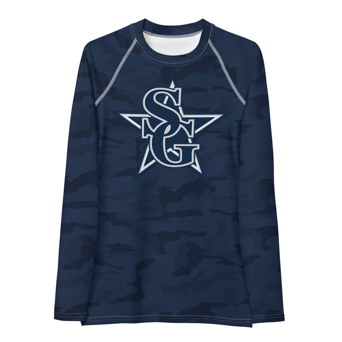 South Gwinnett High School Women's Navy Camo LS Compression Shirt
