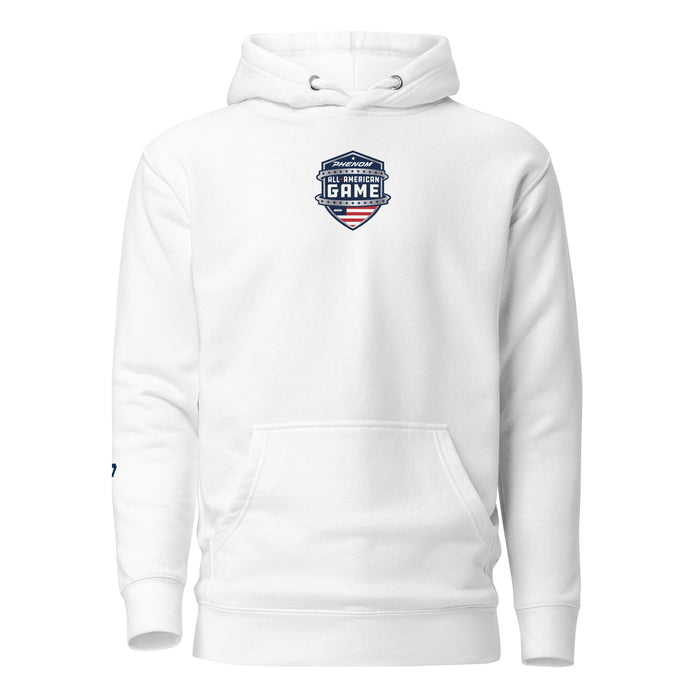 Phenom All-American Game Fans Embroidered Logo Unisex Hoodie - White