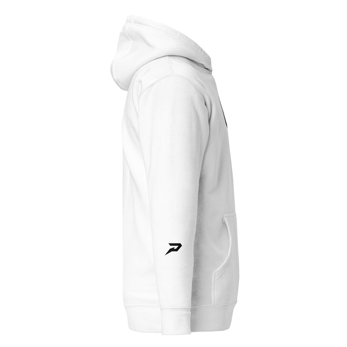 Route School Embroidered Logo Unisex Hoodie - White