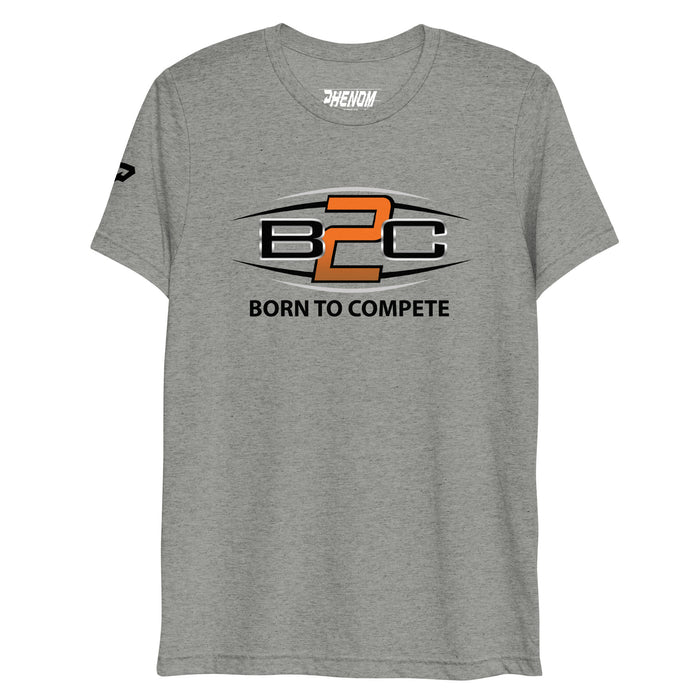 Born To Compete Tri-Blend Tee - Grey