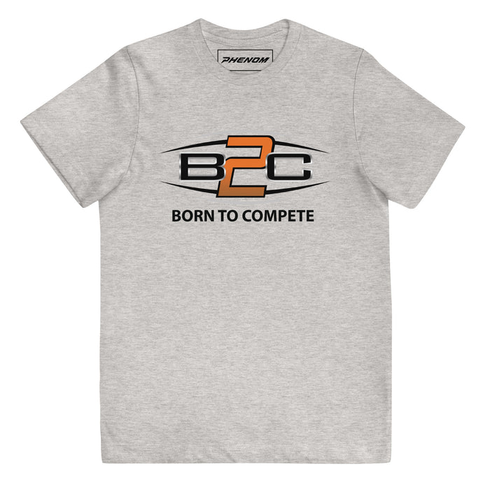 Born To Compete Youth Tee - Heather Grey