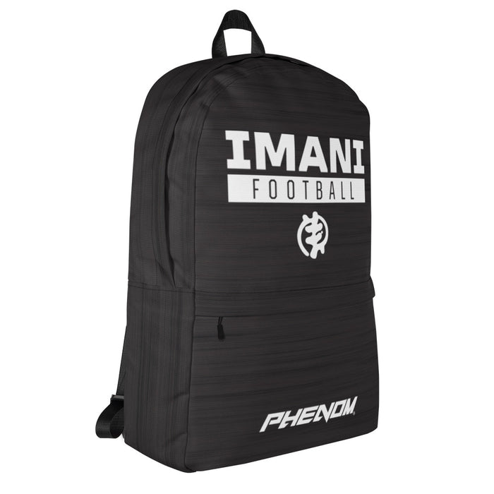 Imani White Logo Backpack