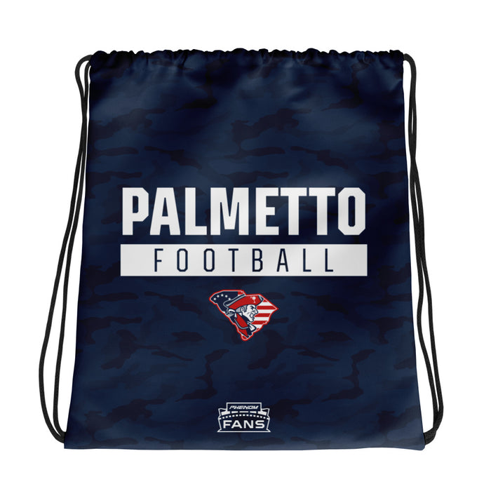 Palmetto Football Navy Camo Drawstring bag