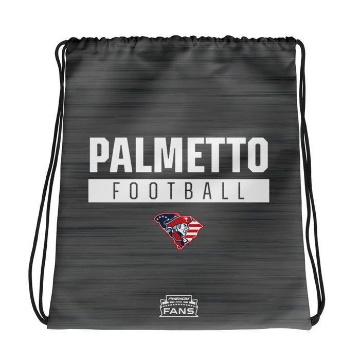 Palmetto Football Gray Drawstring bag