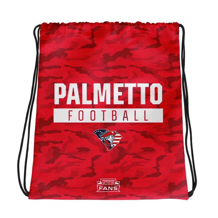 Palmetto Football Red Camo Drawstring bag