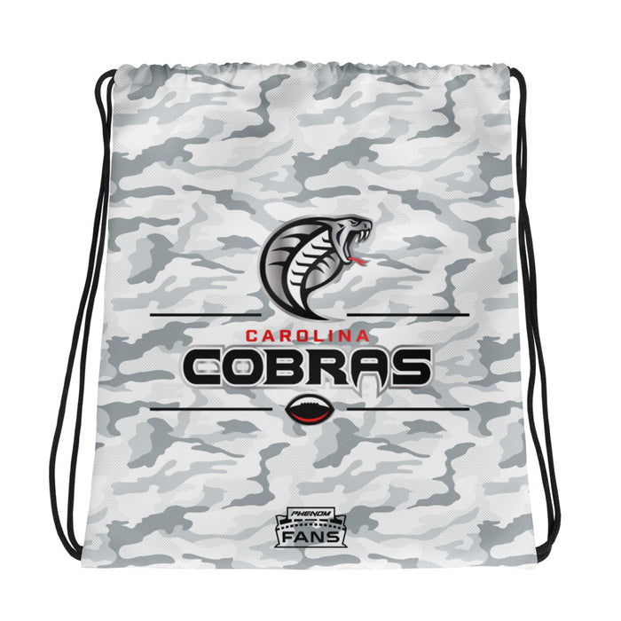 Carolina Cobras Camo White Drawstring bag