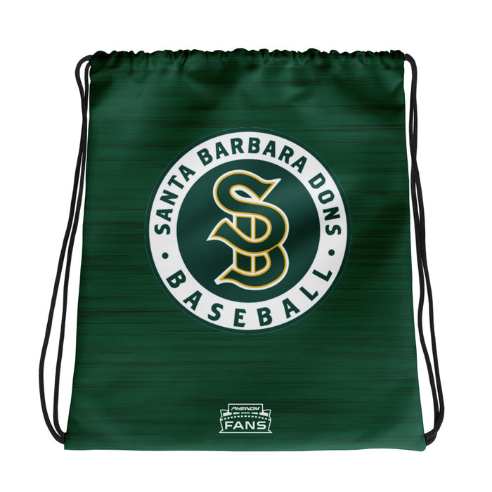 Santa Barbara Baseball Drawstring bag
