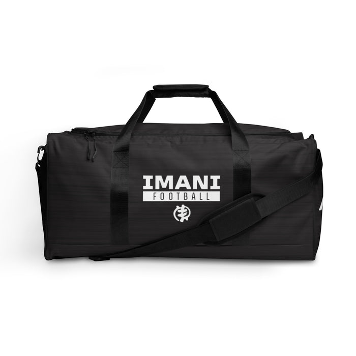 Imani White Logo Duffle Bag