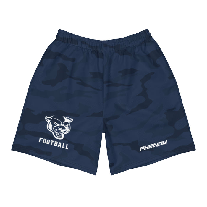 Coral Springs Panther Head Navy Camo Men's Performance Shorts