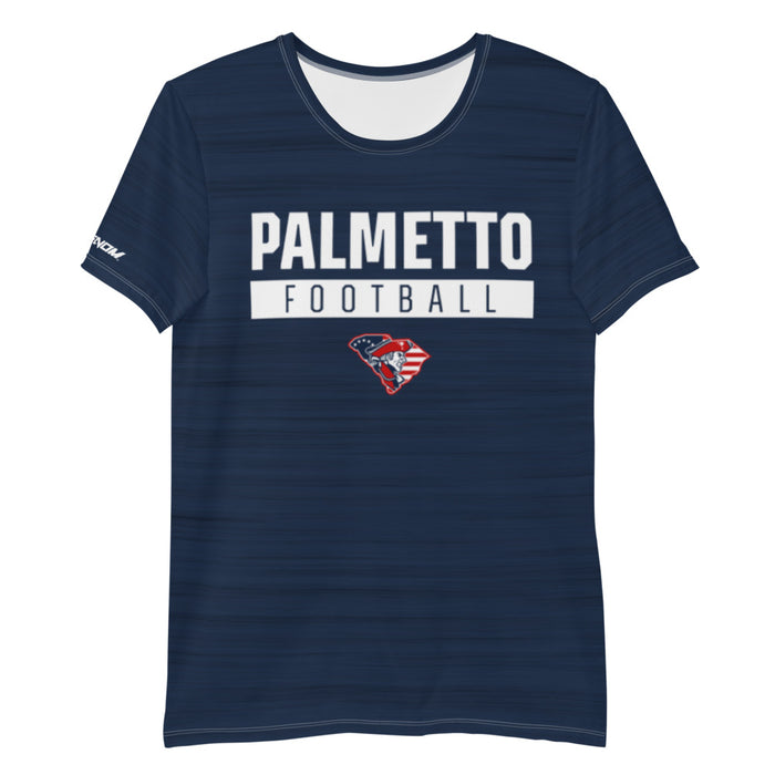 Palmetto Football Performance Tee - Heather Navy