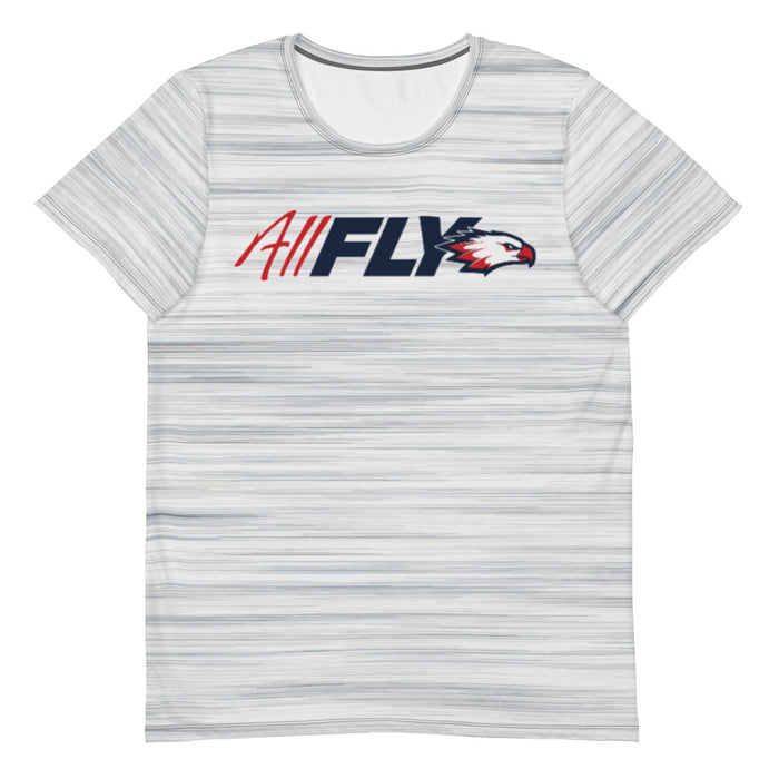 Raleigh Christian Academy ALL FLY Heather White Performance Tee