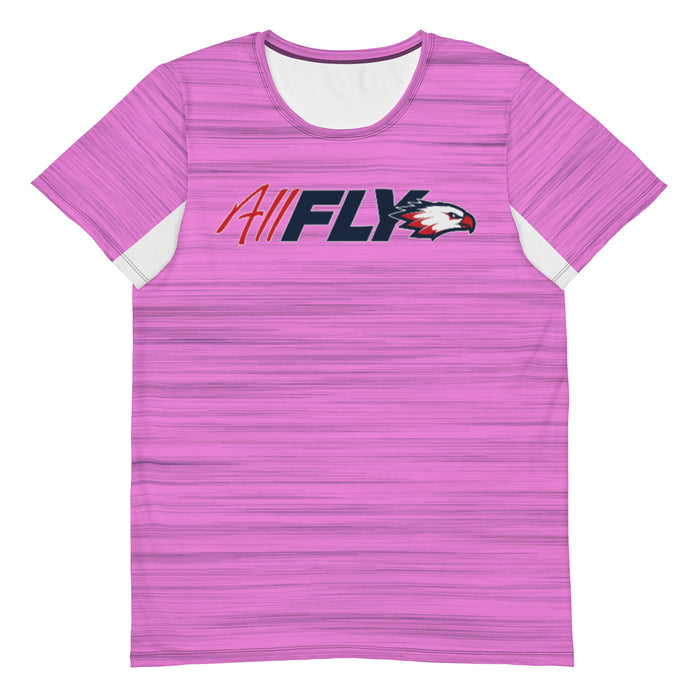 Raleigh Christian Academy ALL FLY Heather Pink Performance Tee