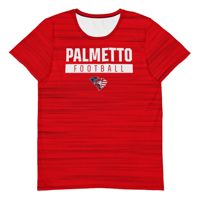 Palmetto Football Heather Red SS Performance Tee