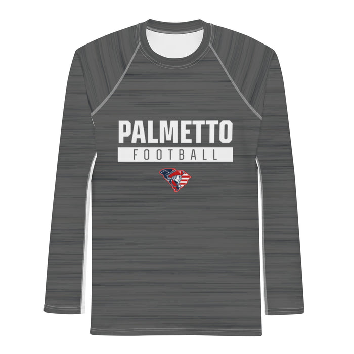 Palmetto Football Heather Gray LS Compression Shirt