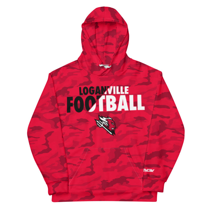 Loganville Football Red Camo Hoodie