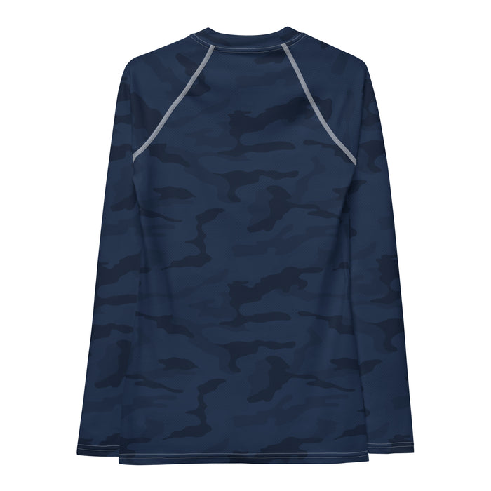 Raleigh Christian Academy Women's Navy Camo LS Compression Shirt