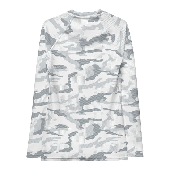 Raleigh Christian Academy Women's White Camo LS Compression Shirt