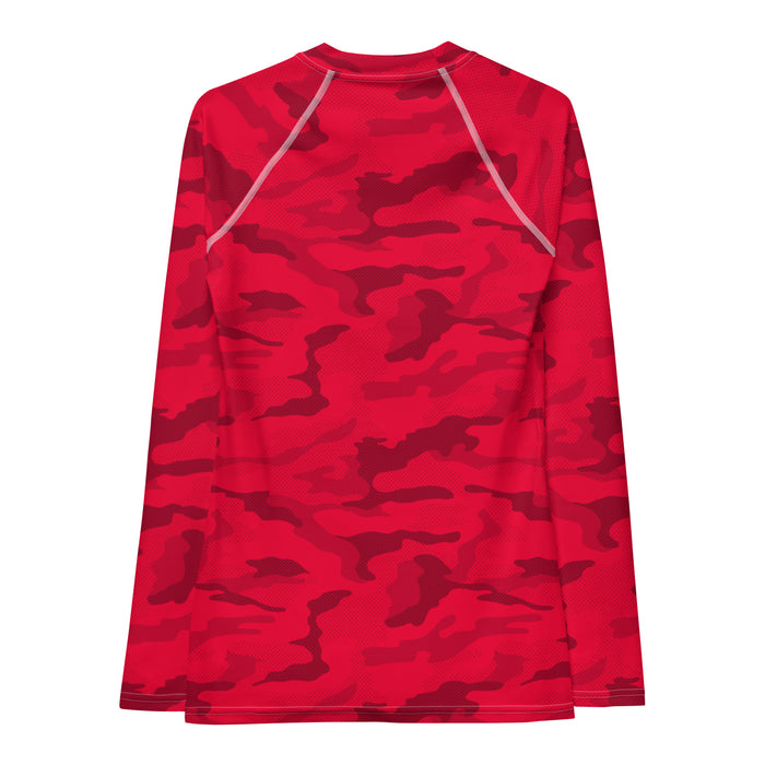 Raleigh Christian Academy Women's Red Camo LS Compression Shirt