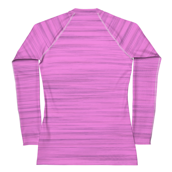 Raleigh Christian Academy EAGLE HEAD Women's Heather Pink LS Compression Shirt