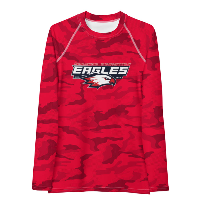 Raleigh Christian Academy Women's Red Camo LS Compression Shirt