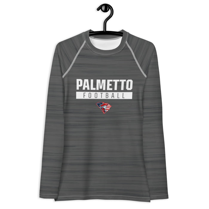 Palmetto Football Women's Dark Grey LS Compression Shirt