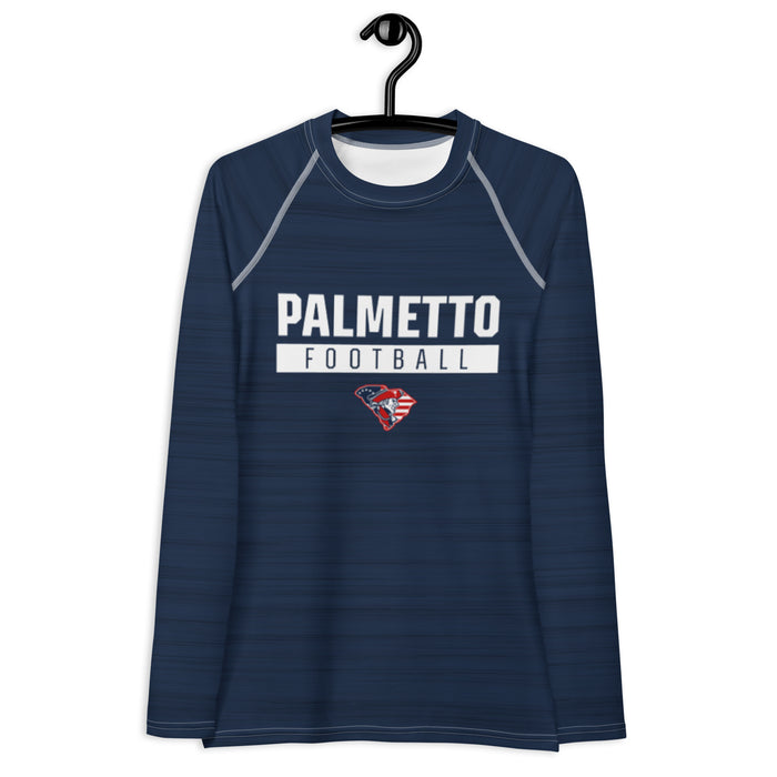 Palmetto Football Women's Navy LS Compression Shirt