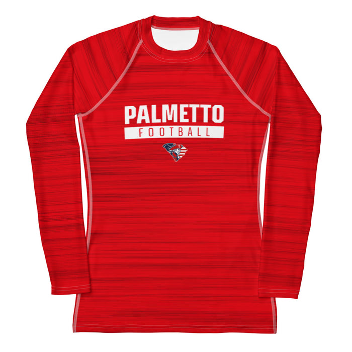 Palmetto Football Women's Heather Red LS Compression Shirt
