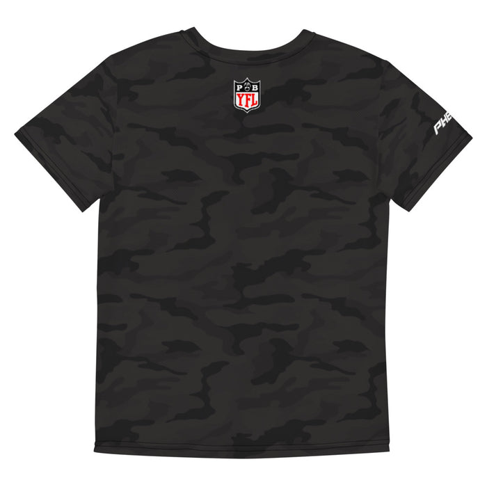 Andrews Mustangs Youth Performance Tee - Black Camo