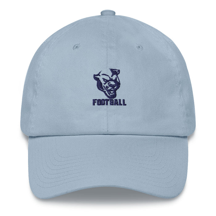 Coral Springs Panther Head Football Unstructured Cap