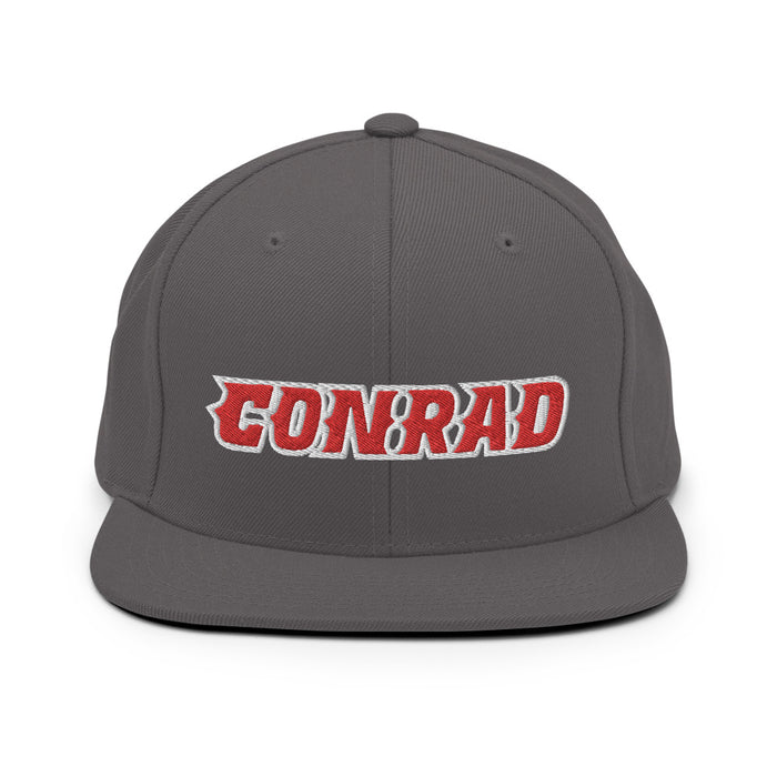 Conrad Logo Snapback Hat - Grey