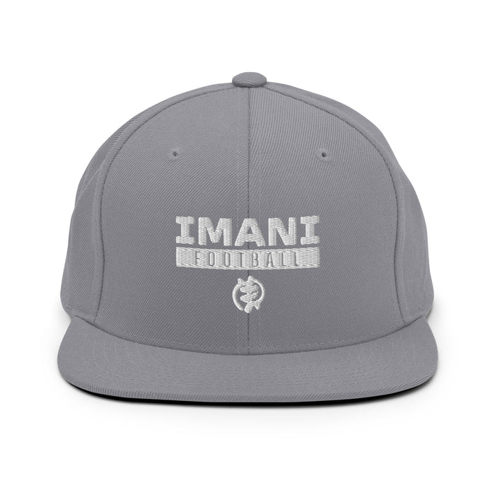 Imani White Logo Snapback Hat