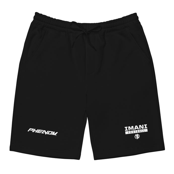 Imani White Logo Men's Fleece Shorts