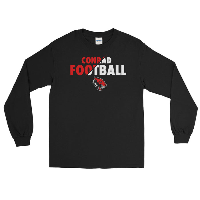 Conrad Football Logo Long Sleeve Shirt - Black