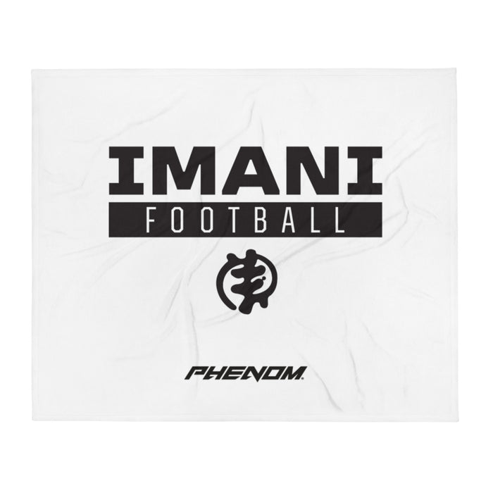 Imani Black Logo Throw Blanket