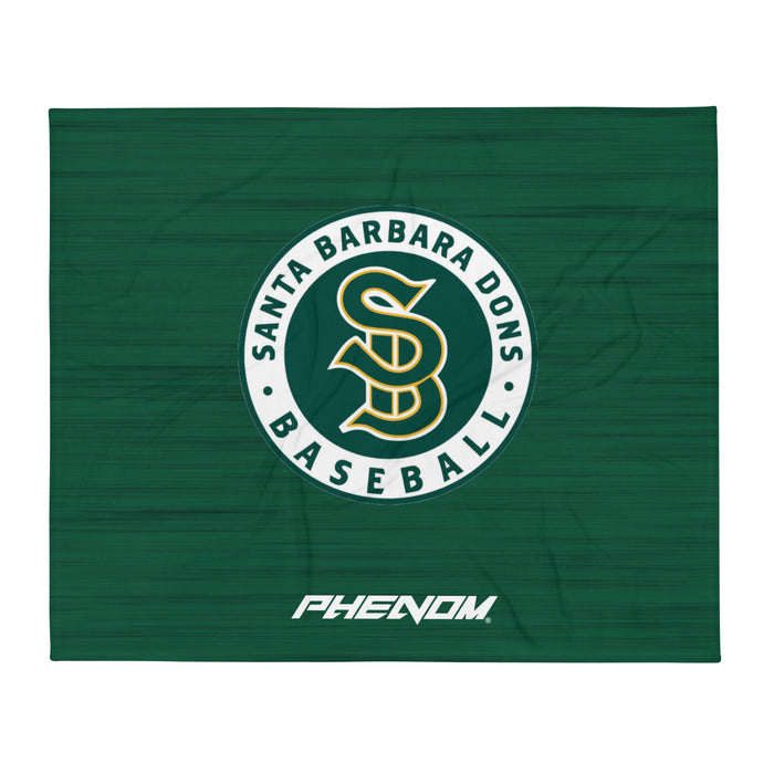 Santa Barbara Baseball Throw Blanket