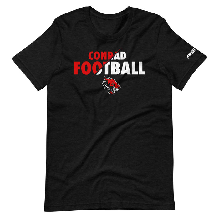 Conrad Football Logo Tee - Black